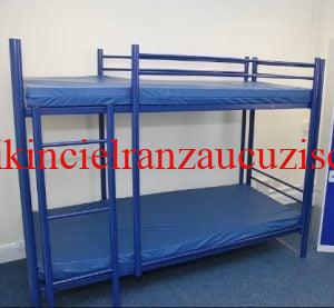 2 katlı mavi renkli ranza (sıfır 105 lira)