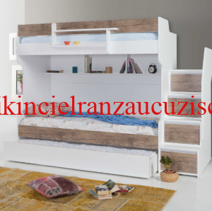 Ranza yanında 2 yatak hediye istanbul içi 18 3 kişilik merdivenli çekmeceli ranza