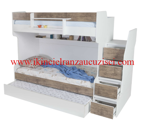 merdivenli çekmeceli ranza 2