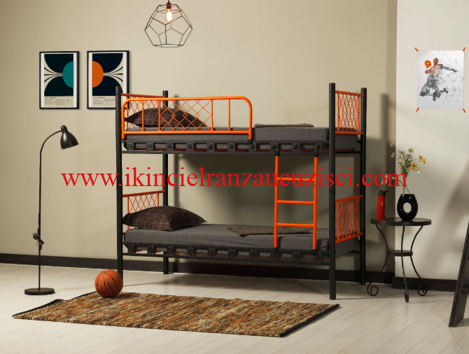 Genç odası odası için ucuz ranza 90×200 metal ranza karyola