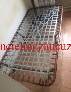 YATAKLARI İLE BİRLİKTE DEMİR RANZA İKİ KATLI SON DERECE SAĞLAM 19 Gerçek yaylı sağlam (somya) eski tip metal divan
