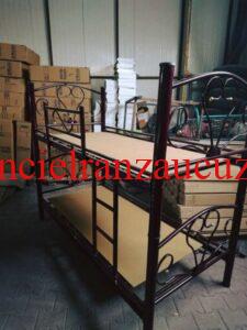 90x190 metal profilli bordo renkli iki katlı ranza çok sağlam